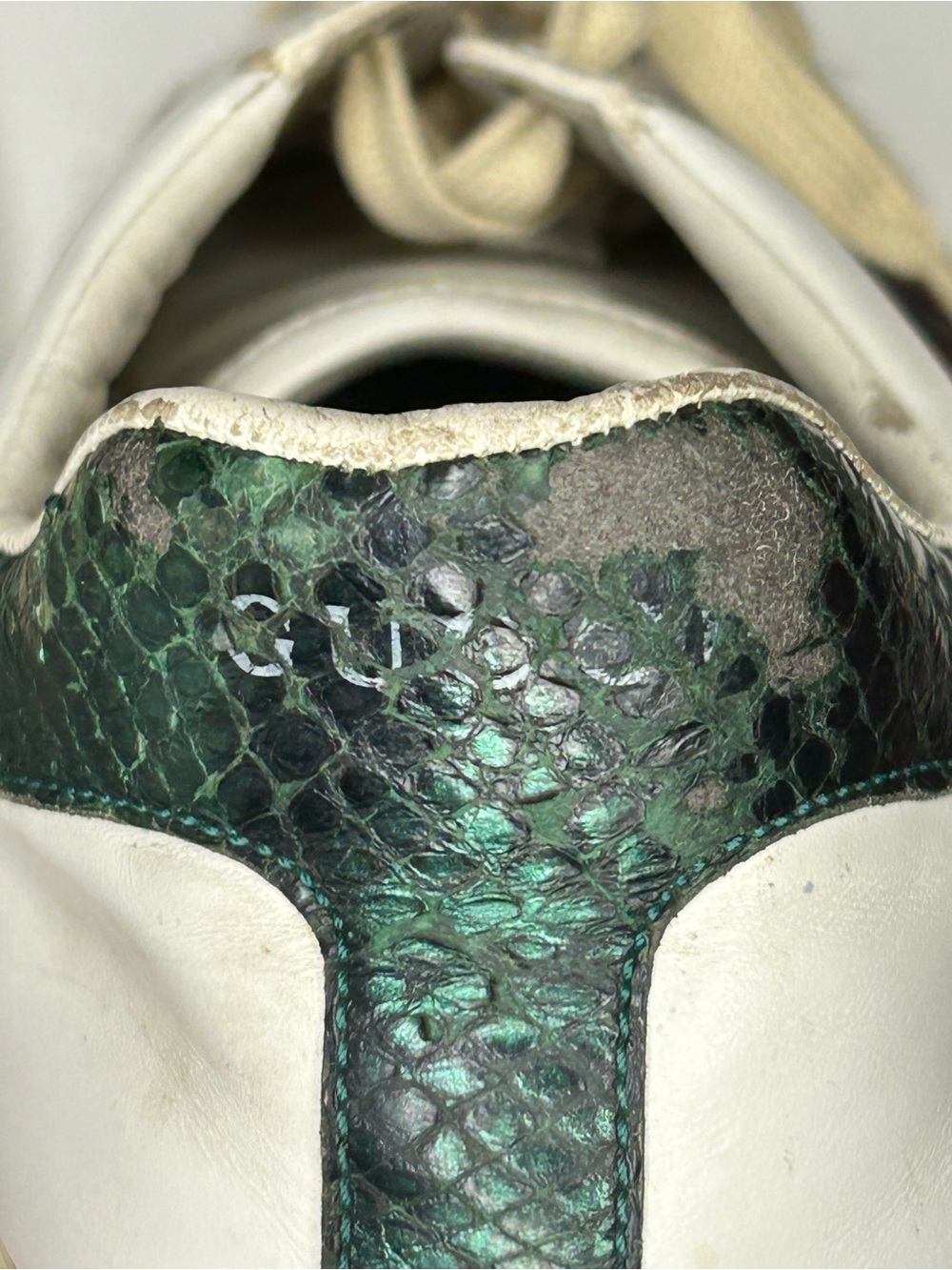 Gucci Ace Sneaker Embroidered Snake Size 9.5G / 10 US Mens - Picture 8 of 9